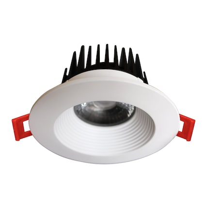 Designers Fountain 3 inch White 3000K Canless Remodel Baffle Integrated LED Recessed Light Kit EV36081WH30